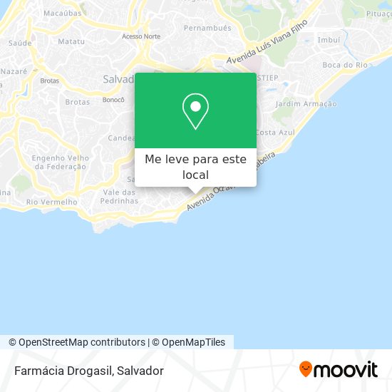 Farmácia Drogasil mapa