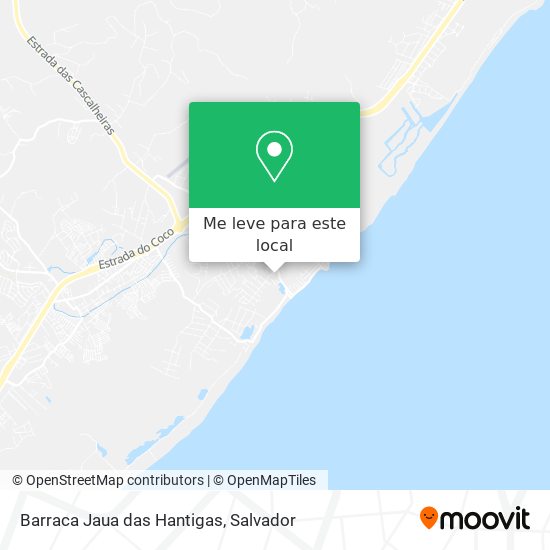 Barraca Jaua das Hantigas mapa