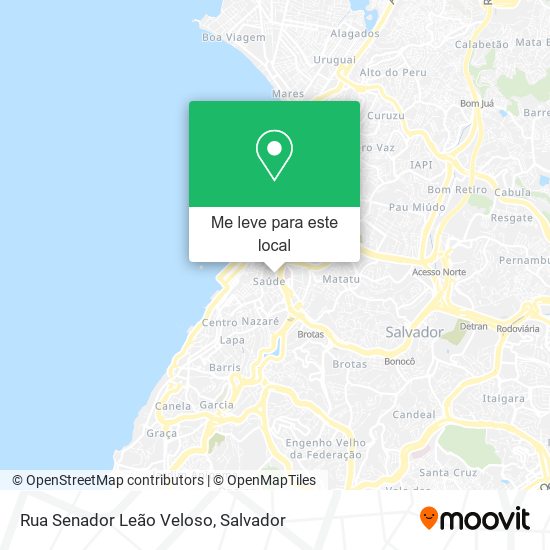 Rua Senador Leão Veloso mapa