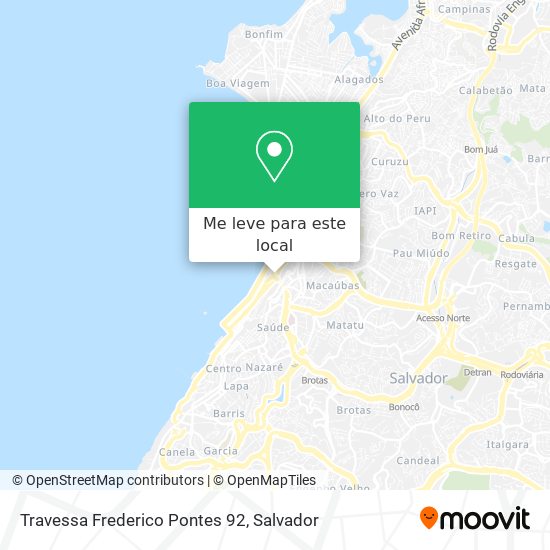 Travessa Frederico Pontes 92 mapa