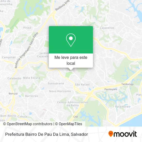 Prefeitura Bairro De Pau Da Lima mapa