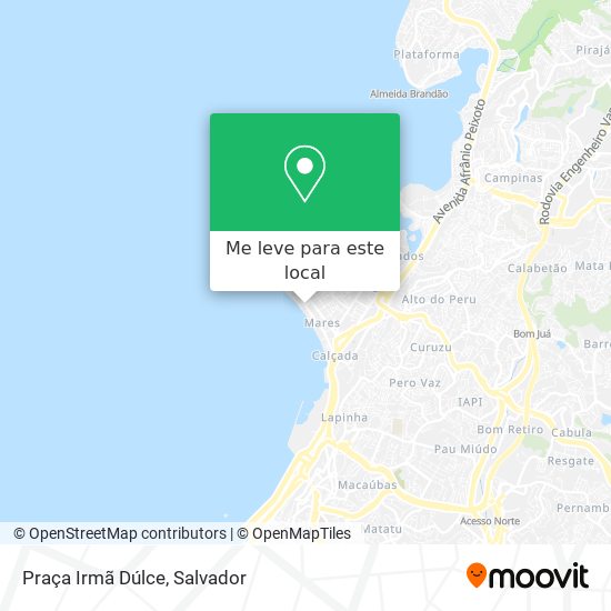 Praça Irmã Dúlce mapa