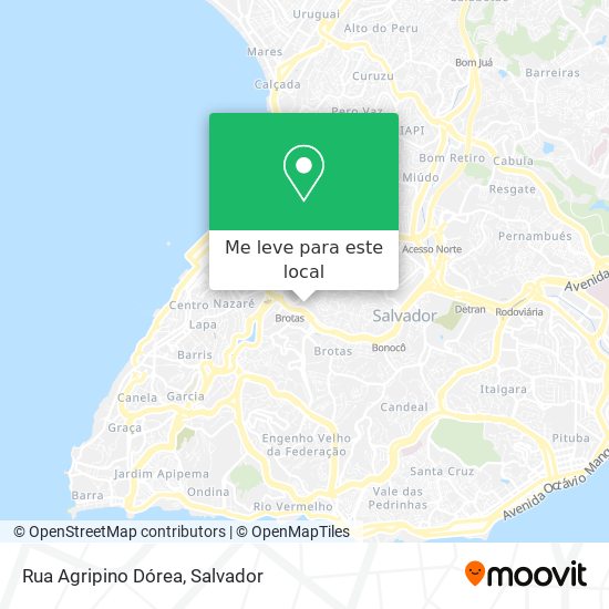 Rua Agripino Dórea mapa