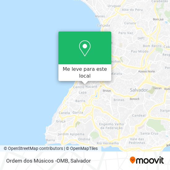 Ordem dos Músicos -OMB mapa