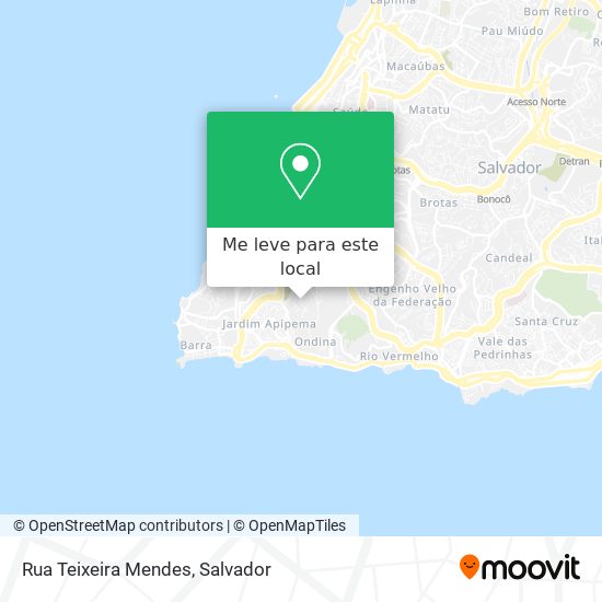 Rua Teixeira Mendes mapa