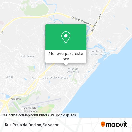 Rua Praia de Ondina mapa