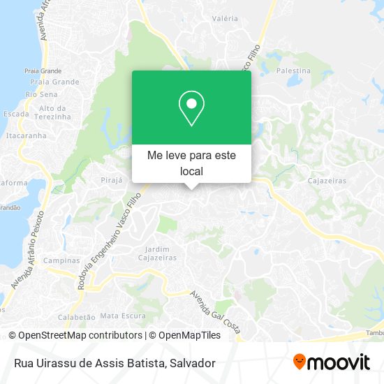 Rua Uirassu de Assis Batista mapa