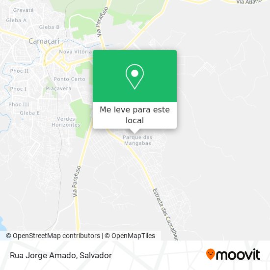 Rua Jorge Amado mapa