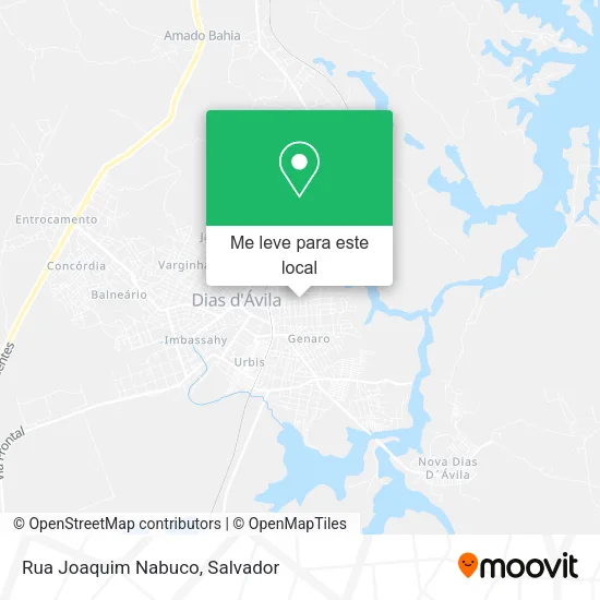 Rua Joaquim Nabuco mapa