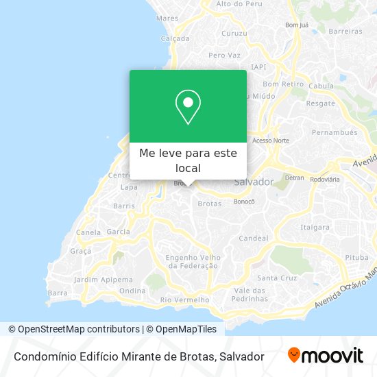 Condomínio Edifício Mirante de Brotas mapa