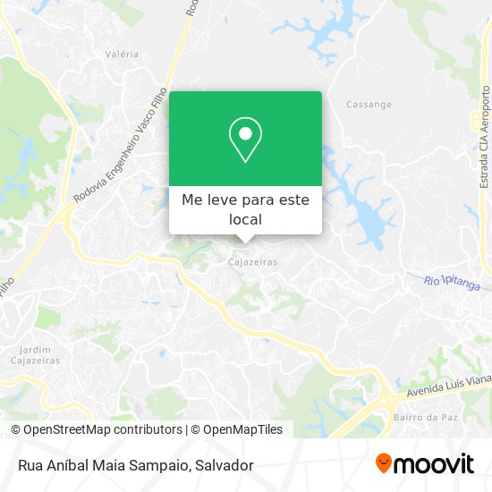 Rua Aníbal Maia Sampaio mapa