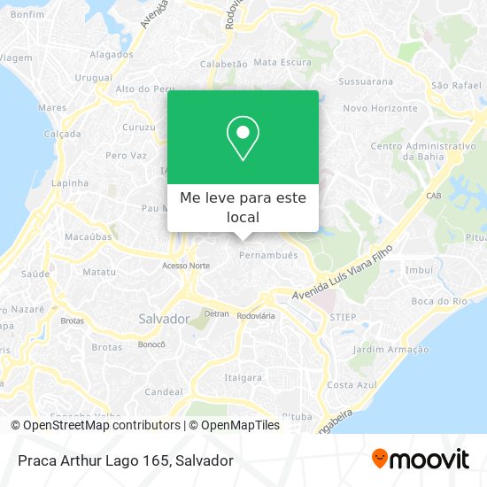 Praca Arthur Lago 165 mapa