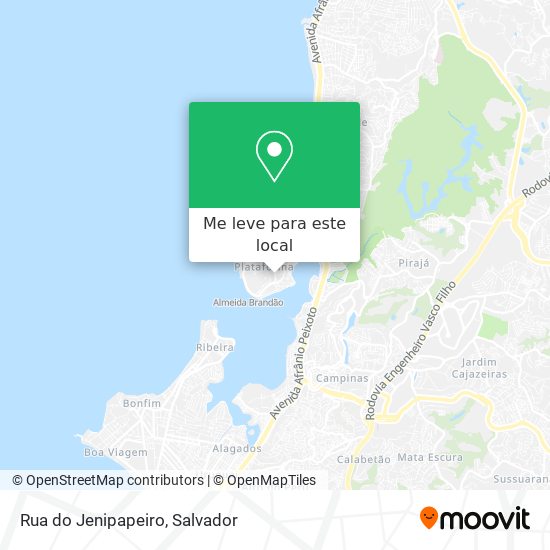 Rua do Jenipapeiro mapa