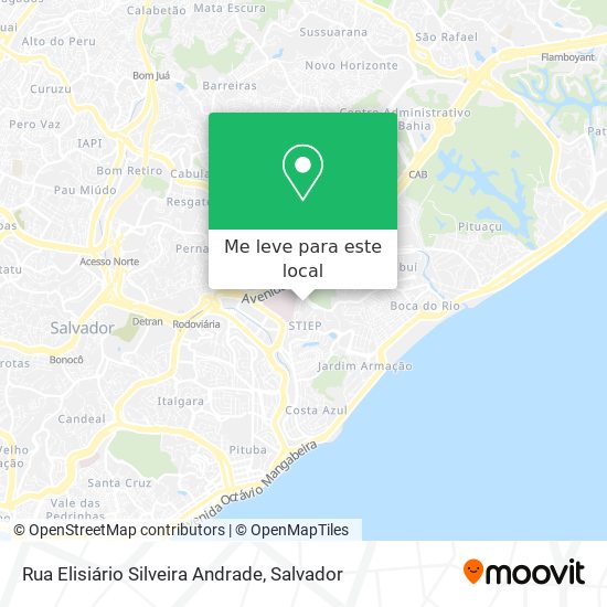 Rua Elisiário Silveira Andrade mapa
