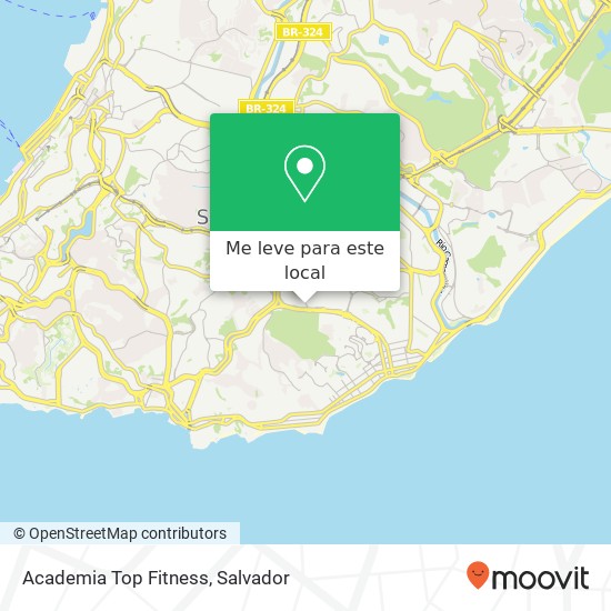 Academia Top Fitness mapa