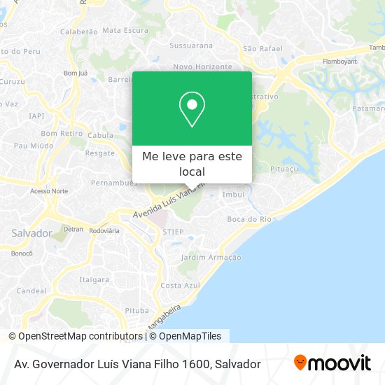 Av. Governador Luís Viana Filho 1600 mapa