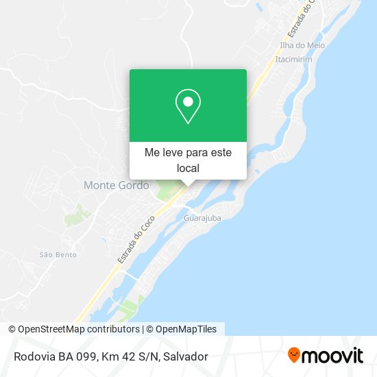 Rodovia BA 099, Km 42 S/N mapa