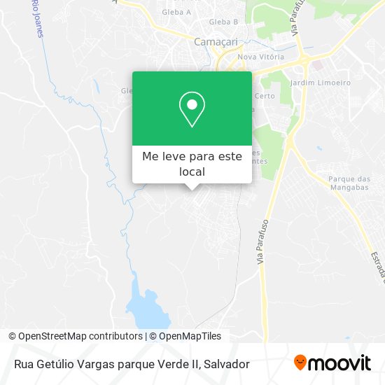 Rua Getúlio Vargas parque Verde II mapa