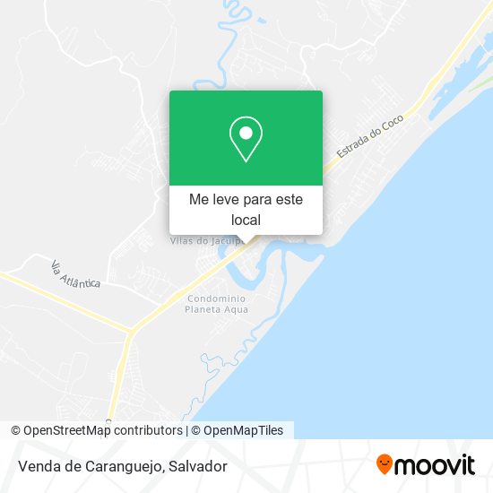 Venda de Caranguejo mapa