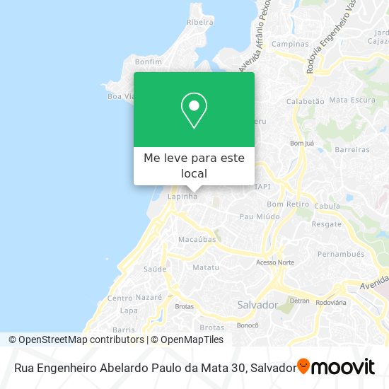 Rua Engenheiro Abelardo Paulo da Mata 30 mapa
