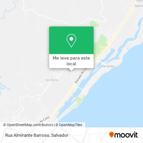 Rua Almirante Barroso mapa