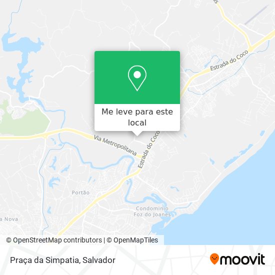 Praça da Simpatia mapa