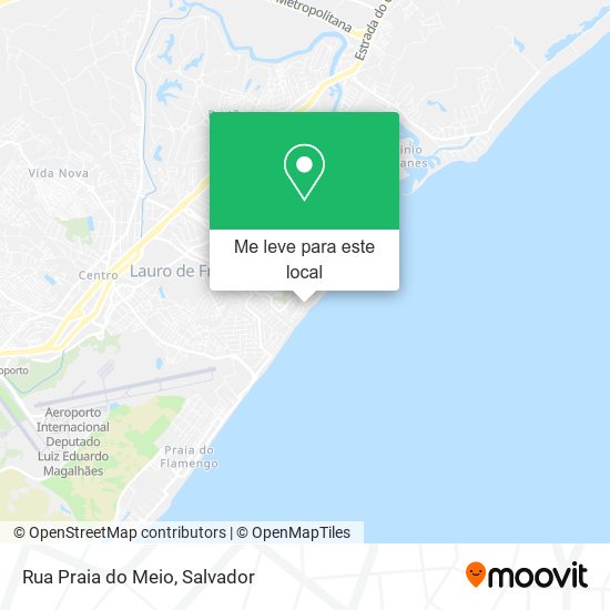 Rua Praia do Meio mapa