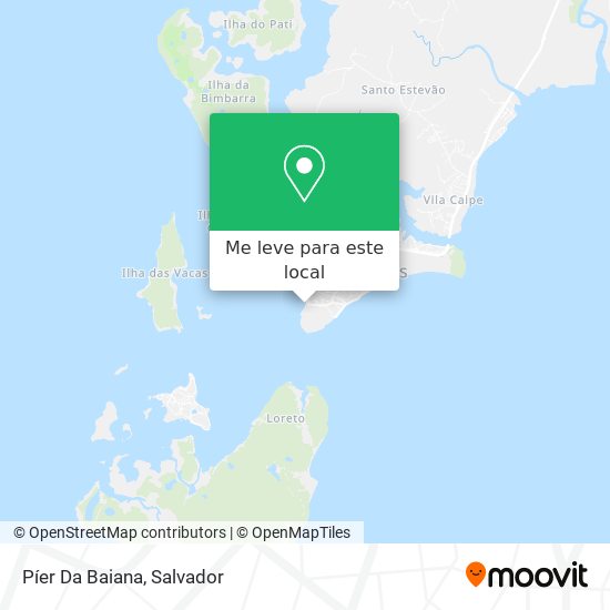 Píer Da Baiana mapa