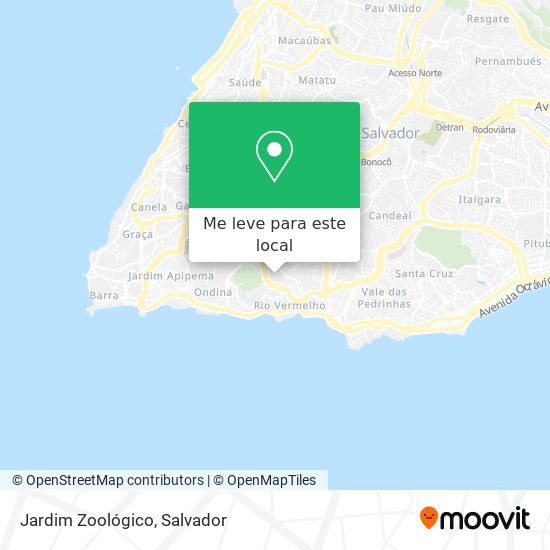 Jardim Zoológico mapa