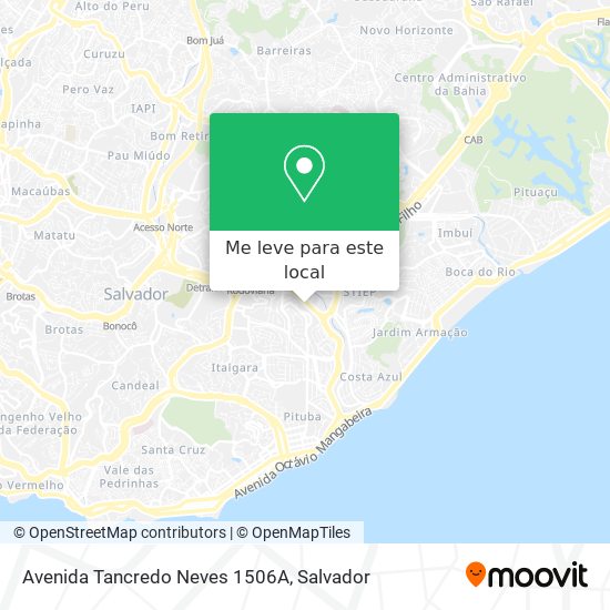 Avenida Tancredo Neves 1506A mapa