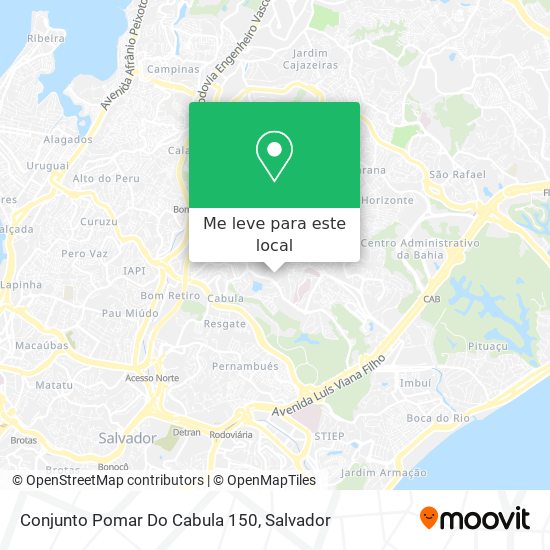 Conjunto Pomar Do Cabula 150 mapa