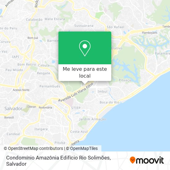Condomínio Amazônia Edifício Rio Solimões mapa