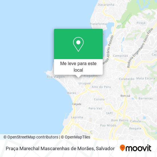 Praça Marechal Mascarenhas de Morães mapa