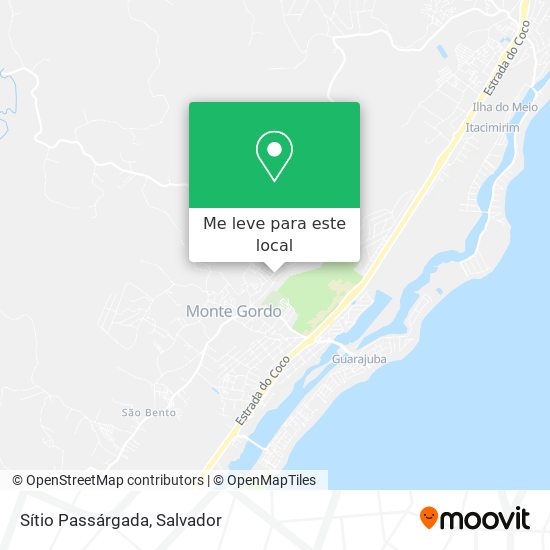 Sítio Passárgada mapa