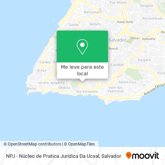 NPJ - Núcleo de Pratica Jurídica Da Ucsal mapa