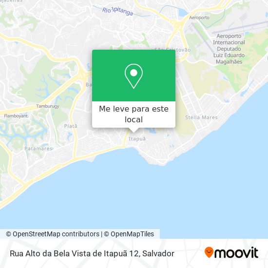 Rua Alto da Bela Vista de Itapuã 12 mapa