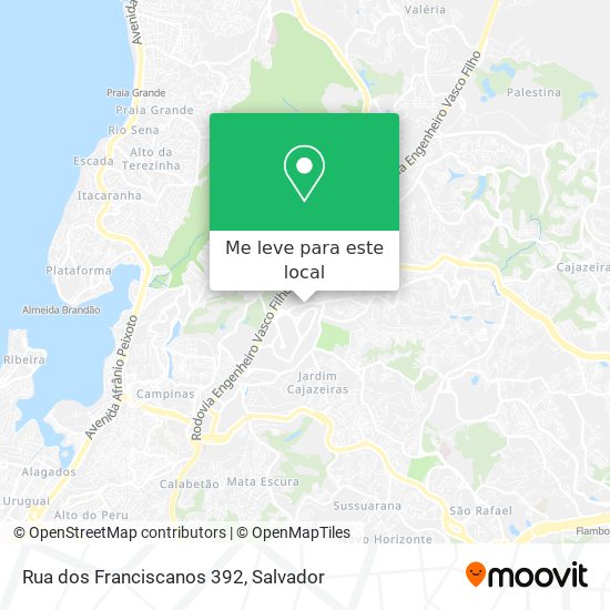 Rua dos Franciscanos 392 mapa