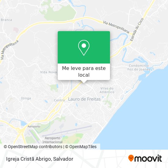 Igreja Cristã Abrigo mapa