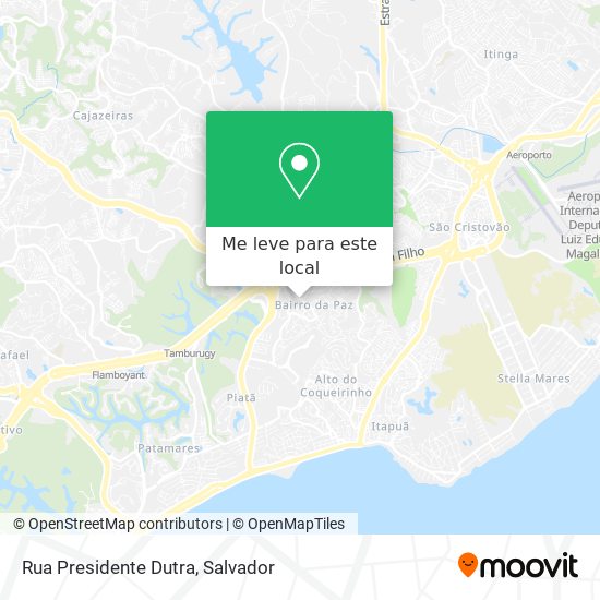 Rua Presidente Dutra mapa