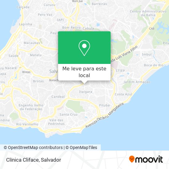Clínica Cliface mapa