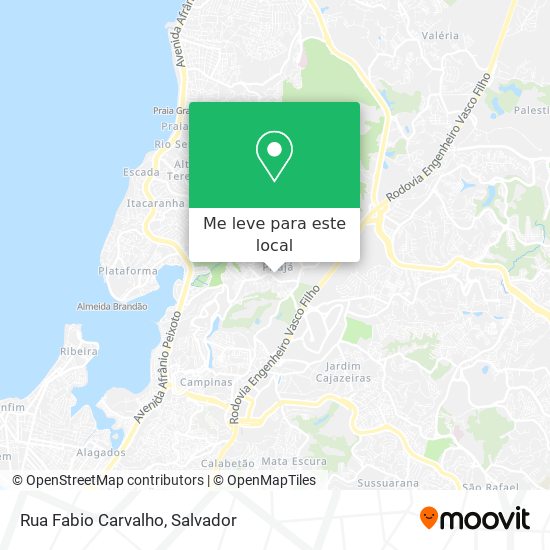Rua Fabio Carvalho mapa