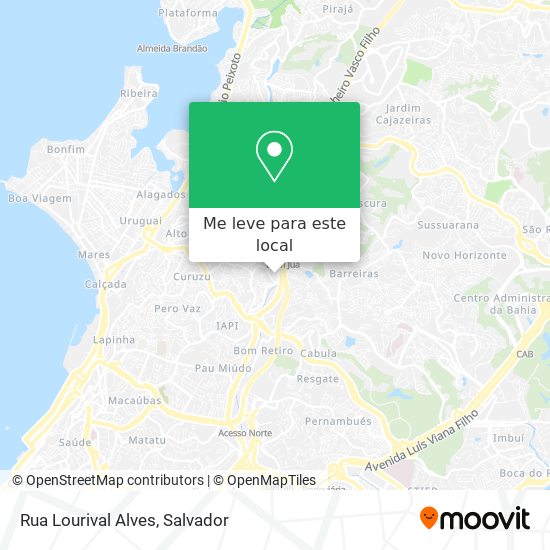 Rua Lourival Alves mapa