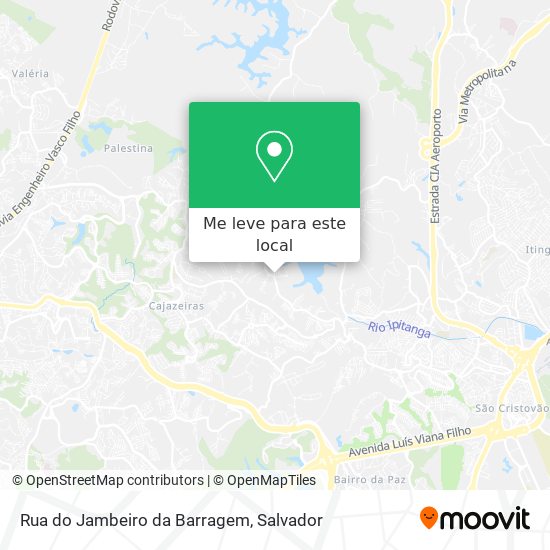 Rua do Jambeiro da Barragem mapa