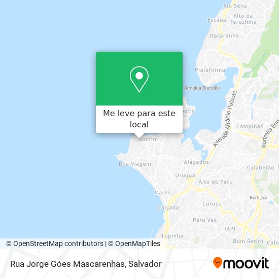 Rua Jorge Góes Mascarenhas mapa