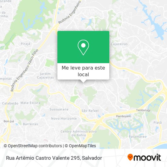 Rua Artêmio Castro Valente 295 mapa