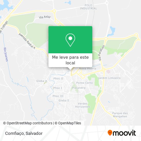 Comfiaço mapa