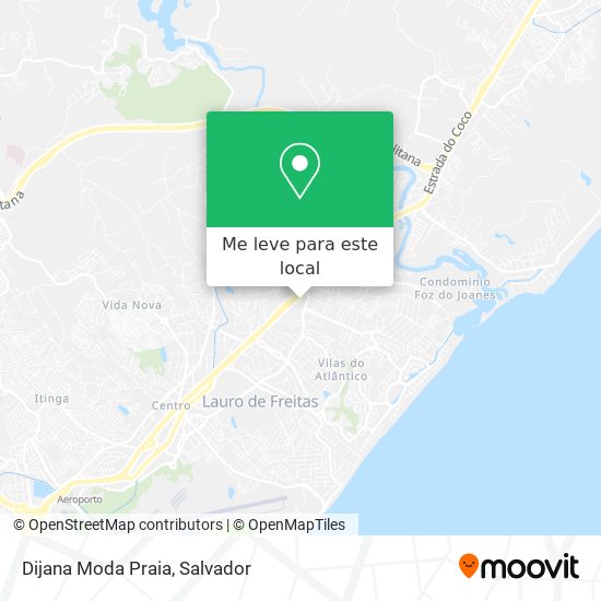Dijana Moda Praia mapa