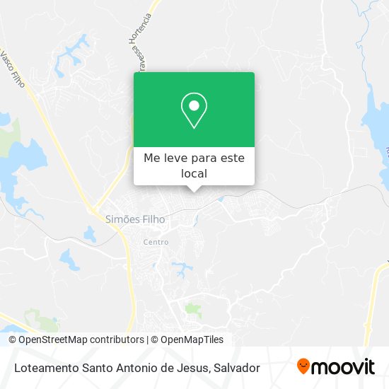 Loteamento Santo Antonio de Jesus mapa