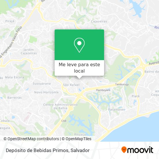 Depósito de Bebidas Primos mapa