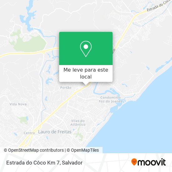 Estrada do Côco Km 7 mapa